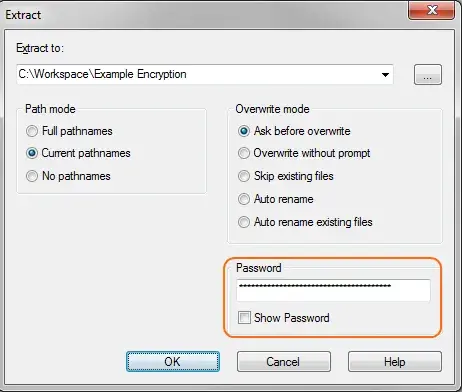  Enter the password